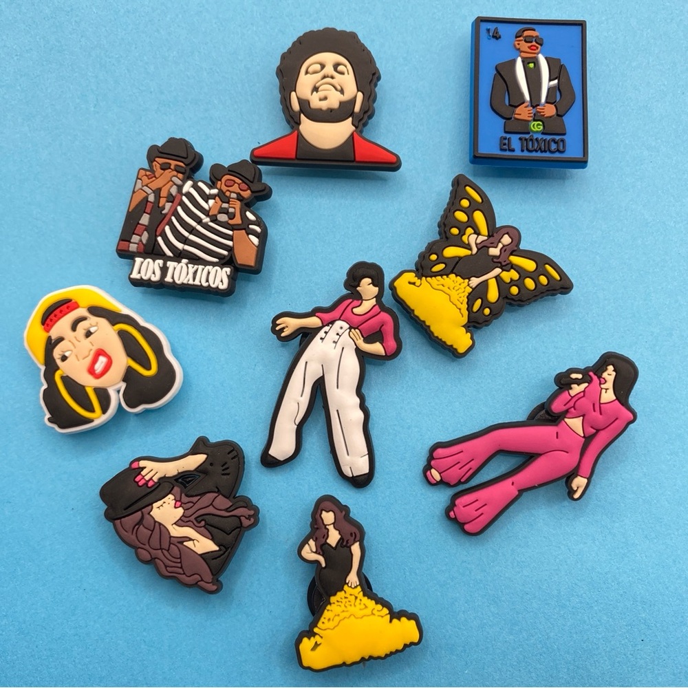 Shoe Charms 9 Pc Set PVC New